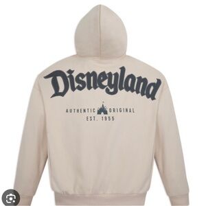 Disneyland Logo Zip Hoodie for Adults – Beige